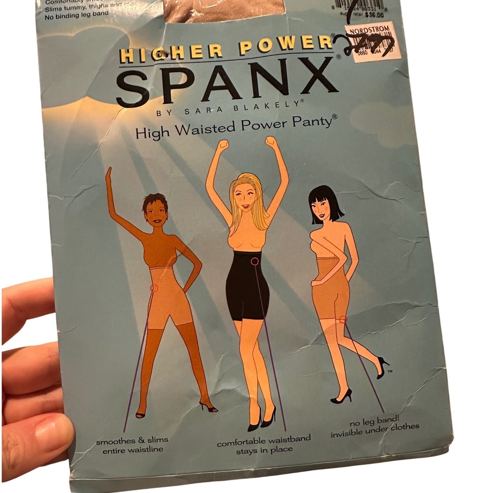Spanx Higher Power High Waisted Power Panty Shapewear Nude Tan Sz B Slimming New